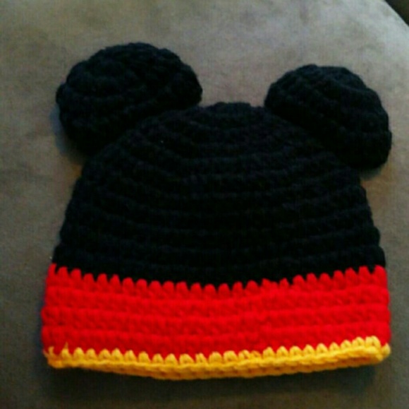 Mickey Mouse Baby Hat (Handmade) - Picture 2 of 2